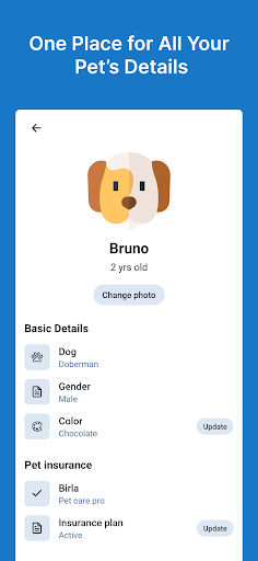Rastreador de mascotas - Registros de cuidado de mascotas